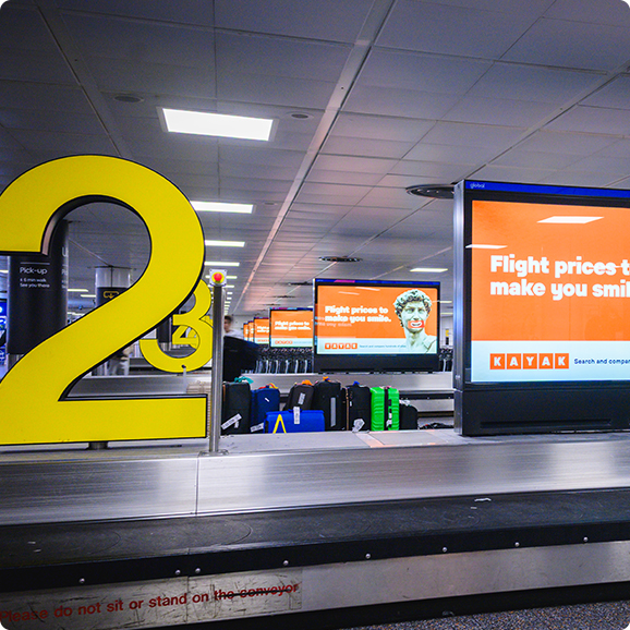 airport advertising UK terminal