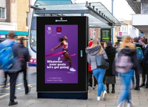 digital bus stop advertising cost UK