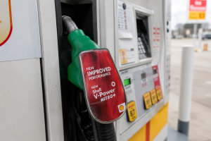 petrol station advertising supermarket forecourt UK