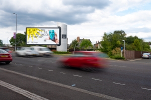 billboard advertising Glasgow Scotland UK