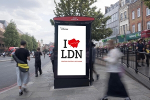 london bus shelter advertising six sheet UK